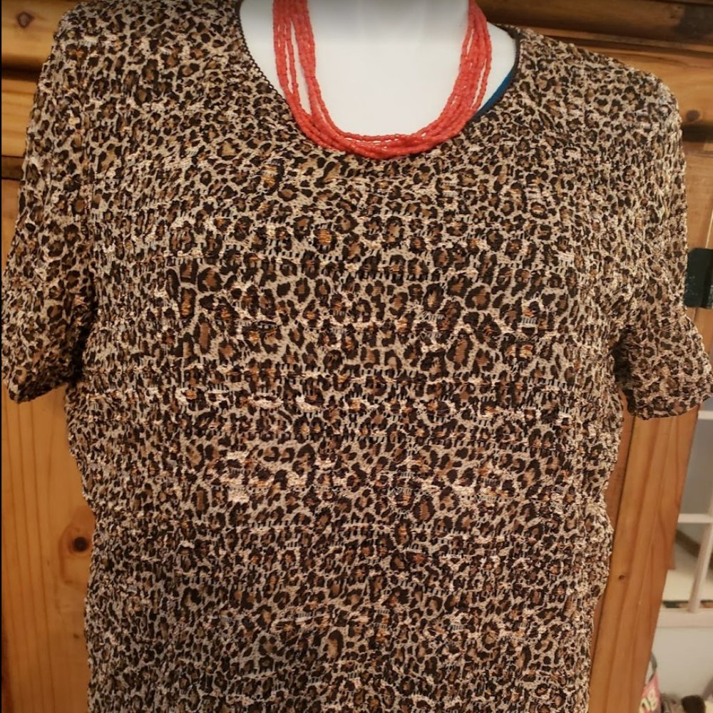 EAST 5TH LEOPARD Stretch SHIRT 2x